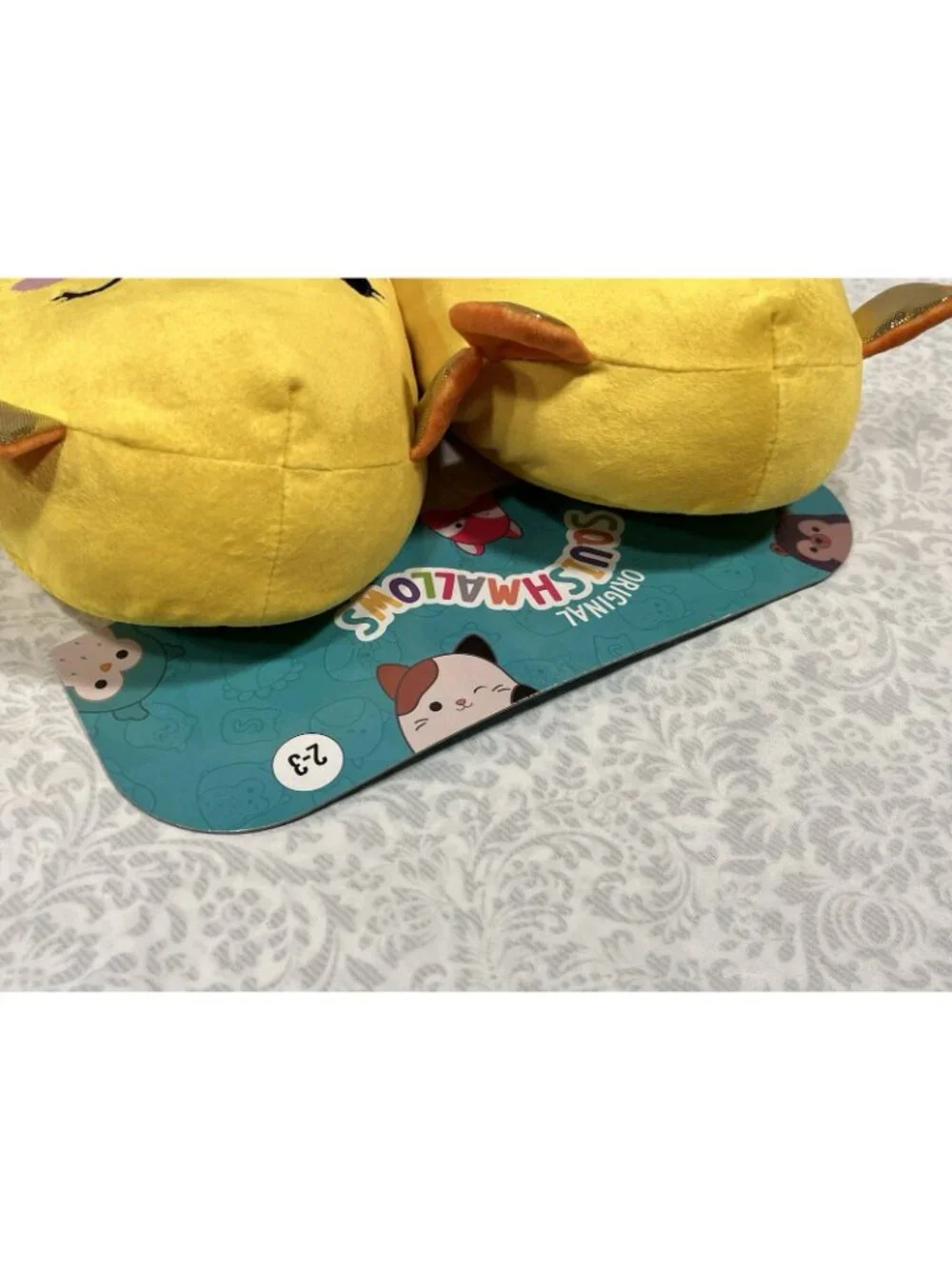 Squishmallow Bijan Dumbo Octopus Slippers Big Kids Size 2-3 KELLYTOY